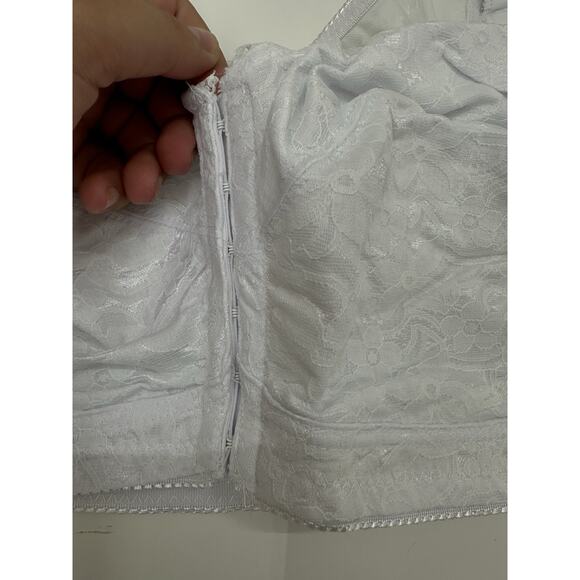 Instant Shaping Bra Size 42DD White Front Clasp Full Figure No Wire 1628 NWTs - Picture 2 of 10